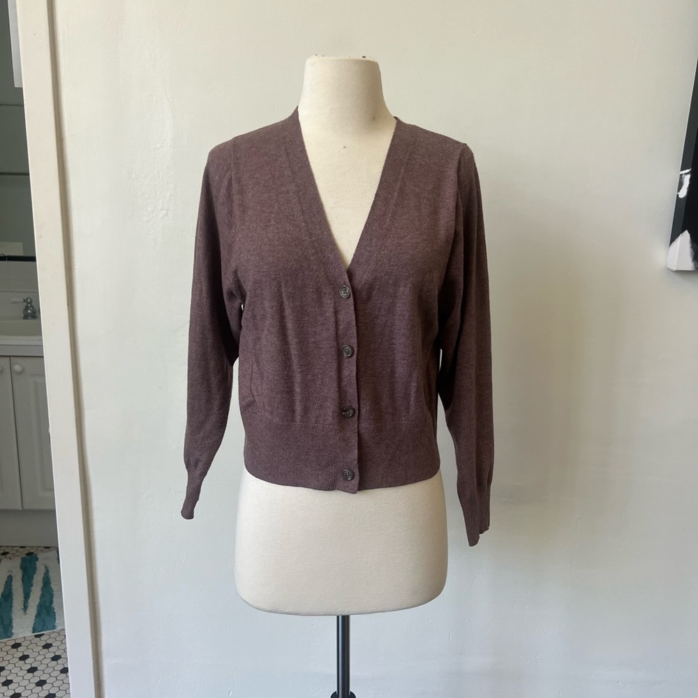 Women's Brown A New Day Cardigan Sweater XS